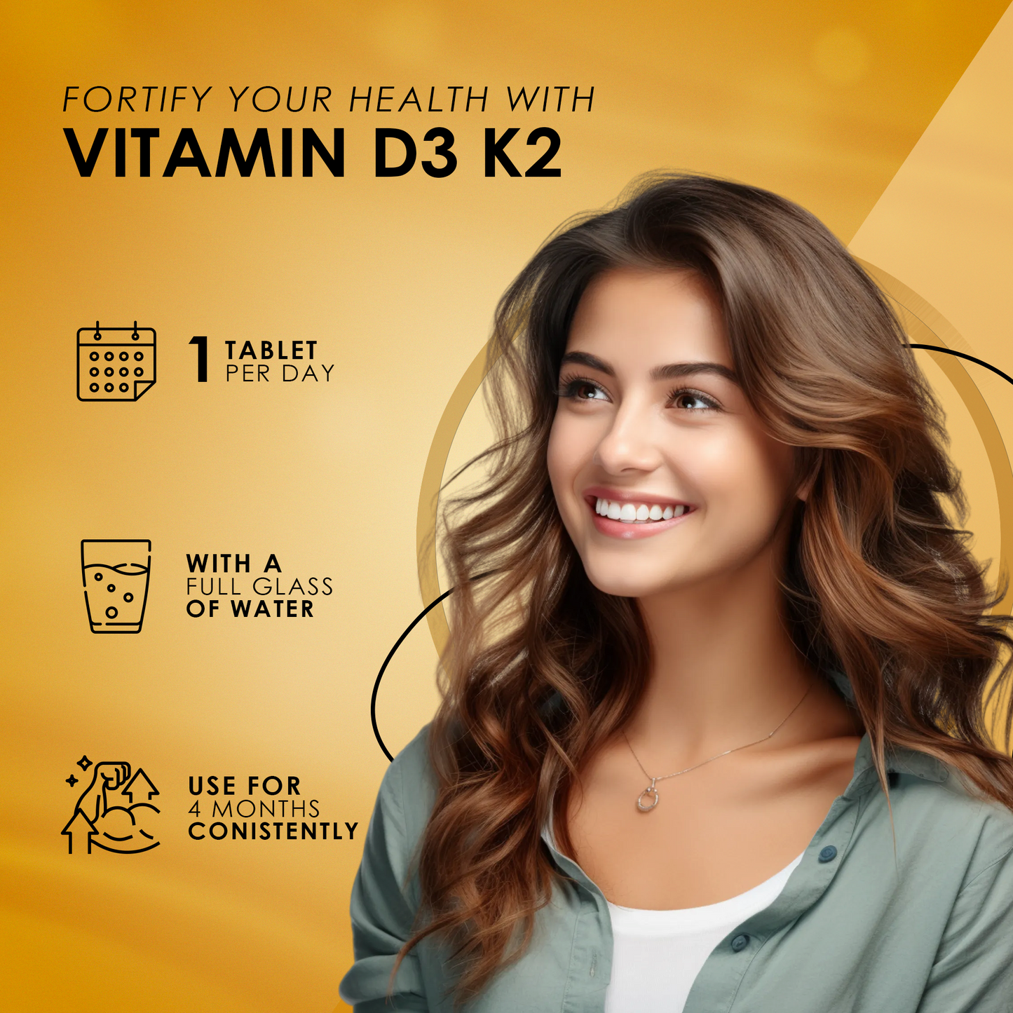 Vitamin D3 & K2 Tablets