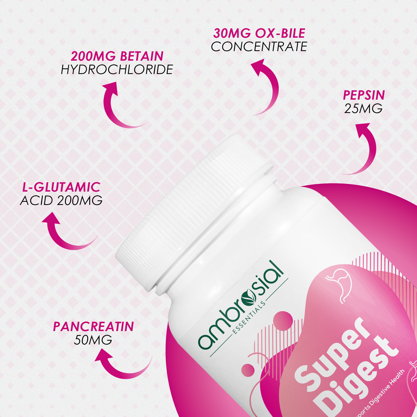 Super Digest Digestive Enzyme Supplements