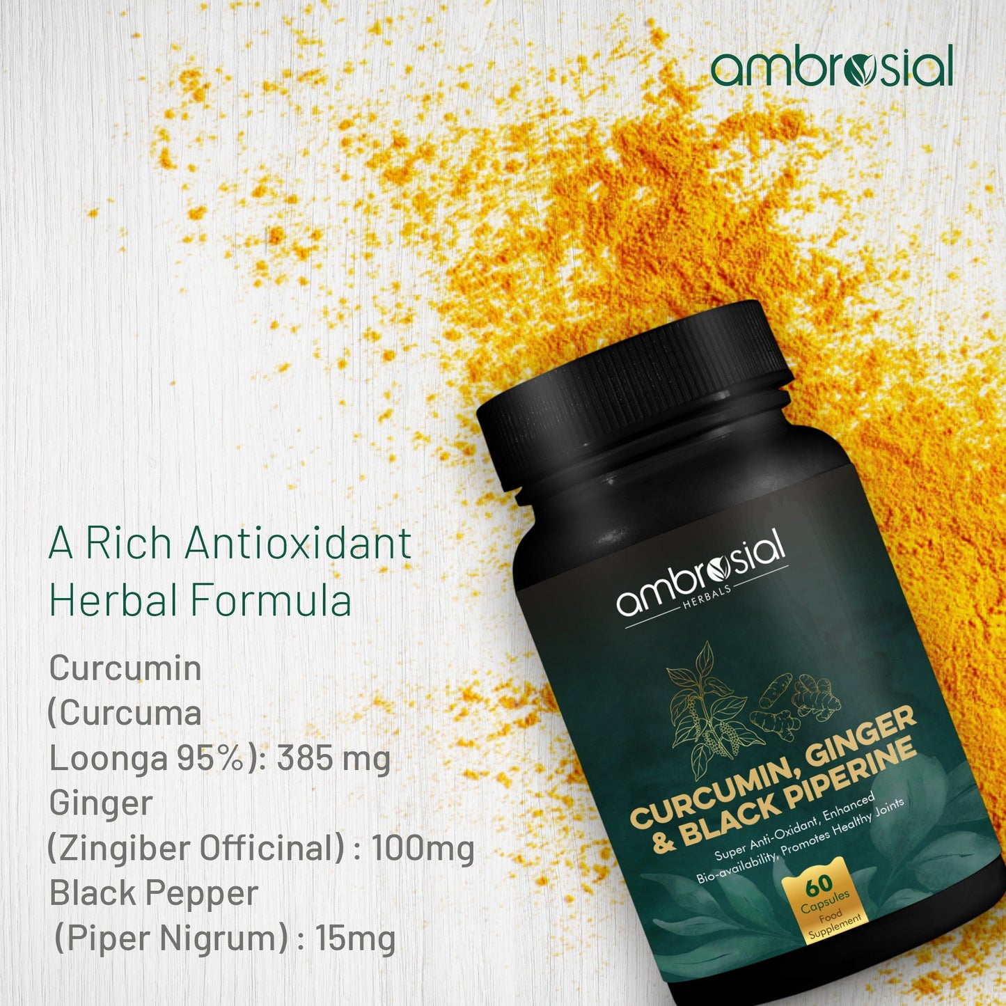 Curcumin, Ginger & Black Piperine
