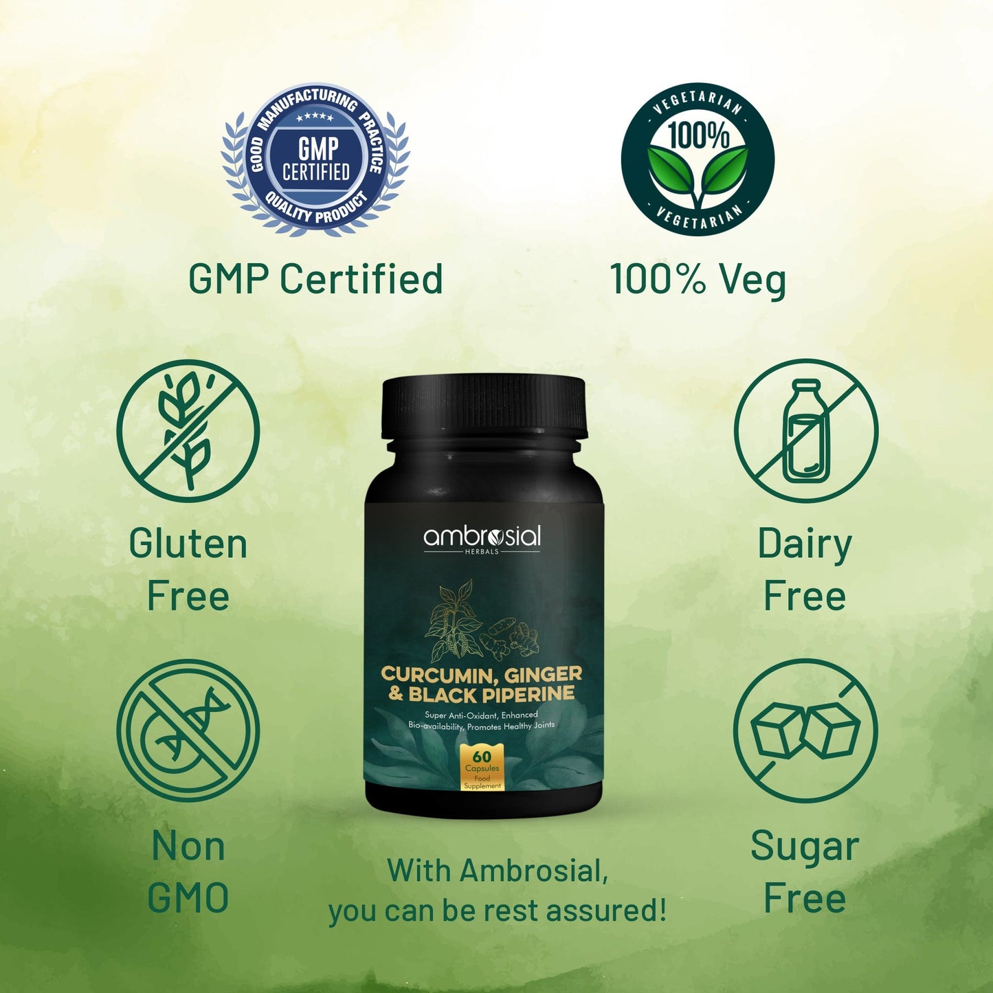 Curcumin, Ginger & Black Piperine
