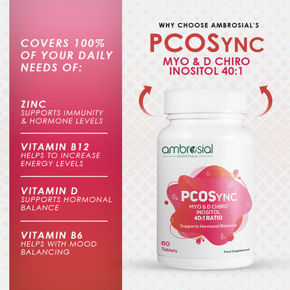 PCOSync Myo & D-Chiro Inositol 40:1 Ratio