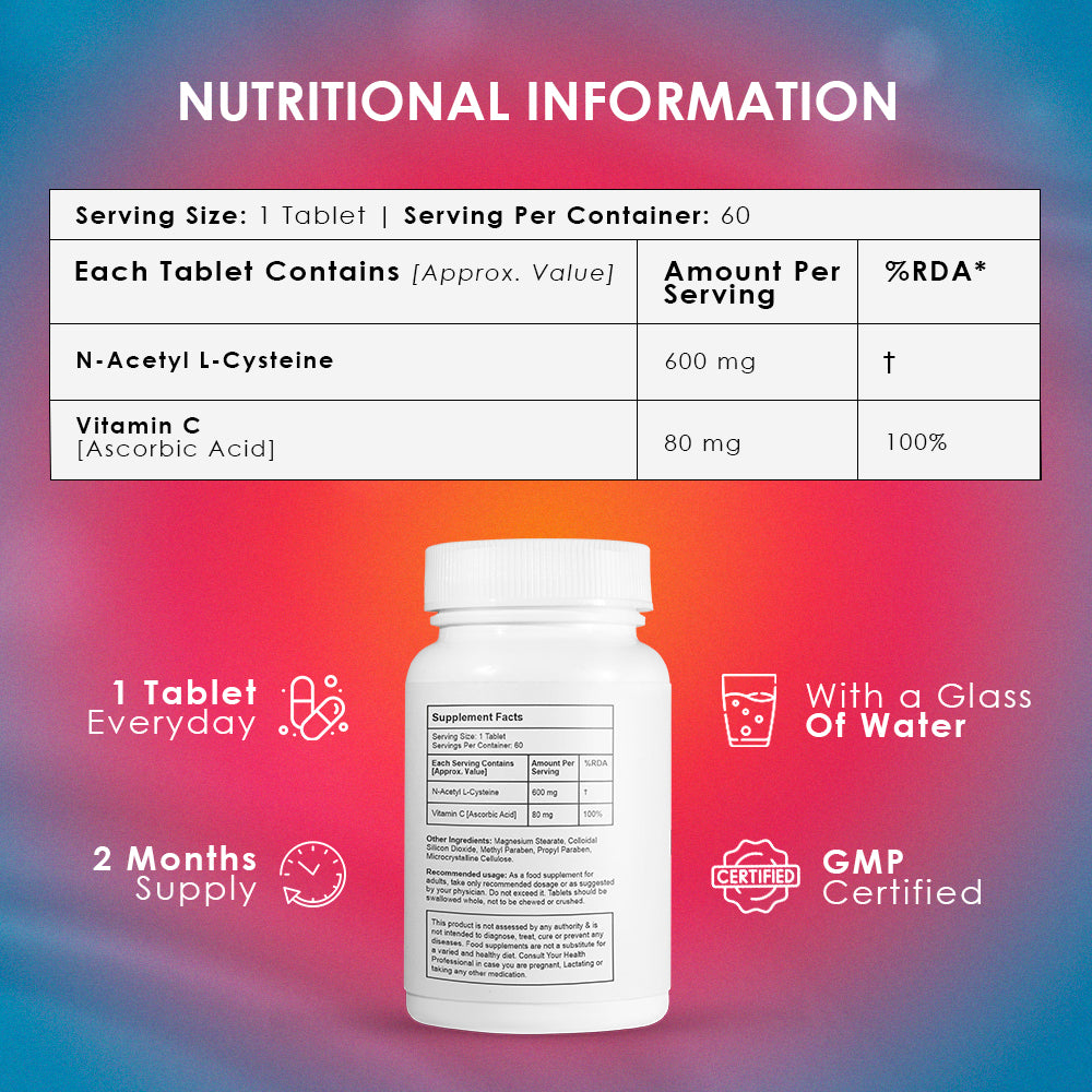 N-Acetyl Cysteine Supplement with Vitamin C