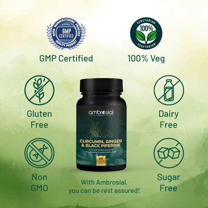 Curcumin, Ginger & Black Piperine